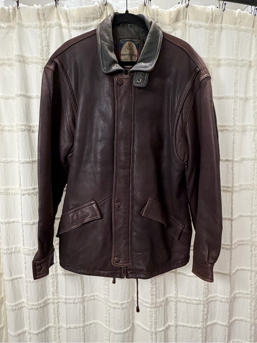 Vintage Members Only Genuine Leather Jacket